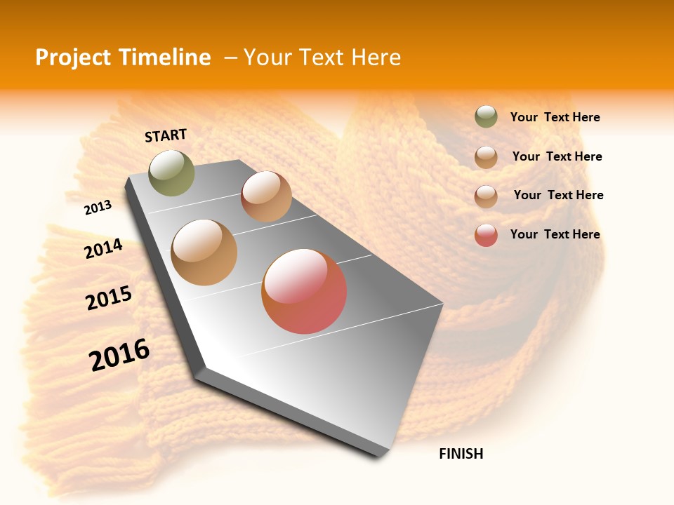 Accessory Scarf Warm PowerPoint Template