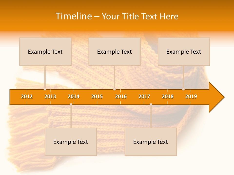 Accessory Scarf Warm PowerPoint Template