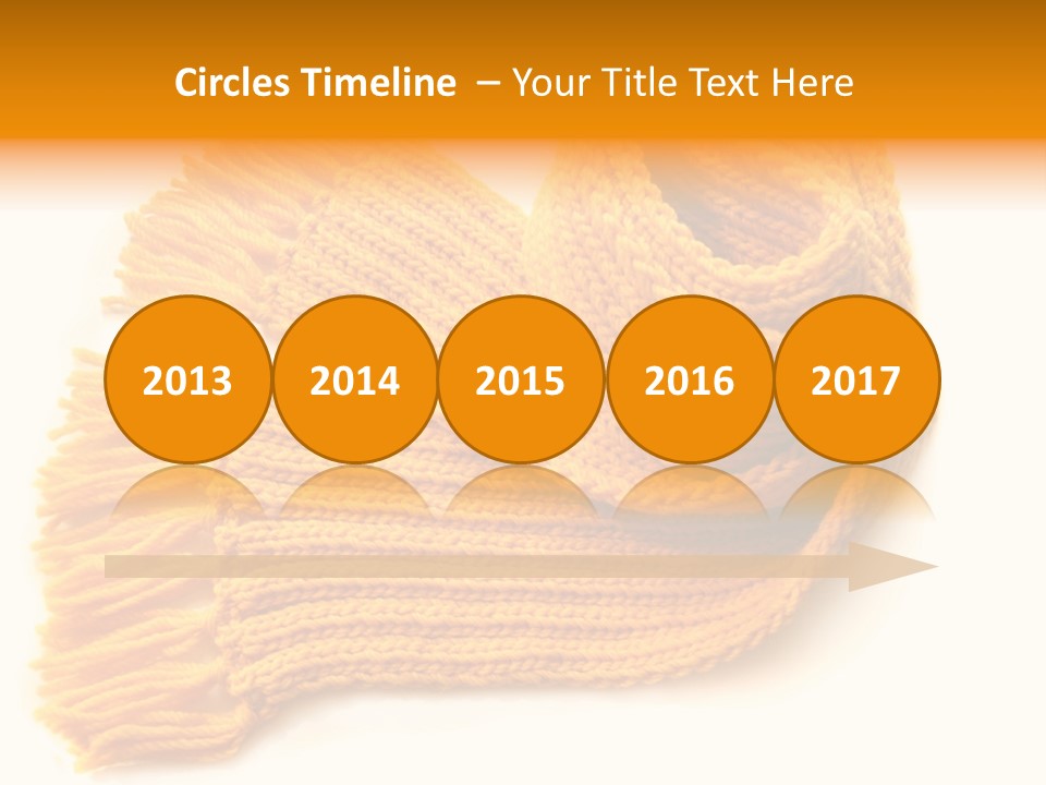 Accessory Scarf Warm PowerPoint Template