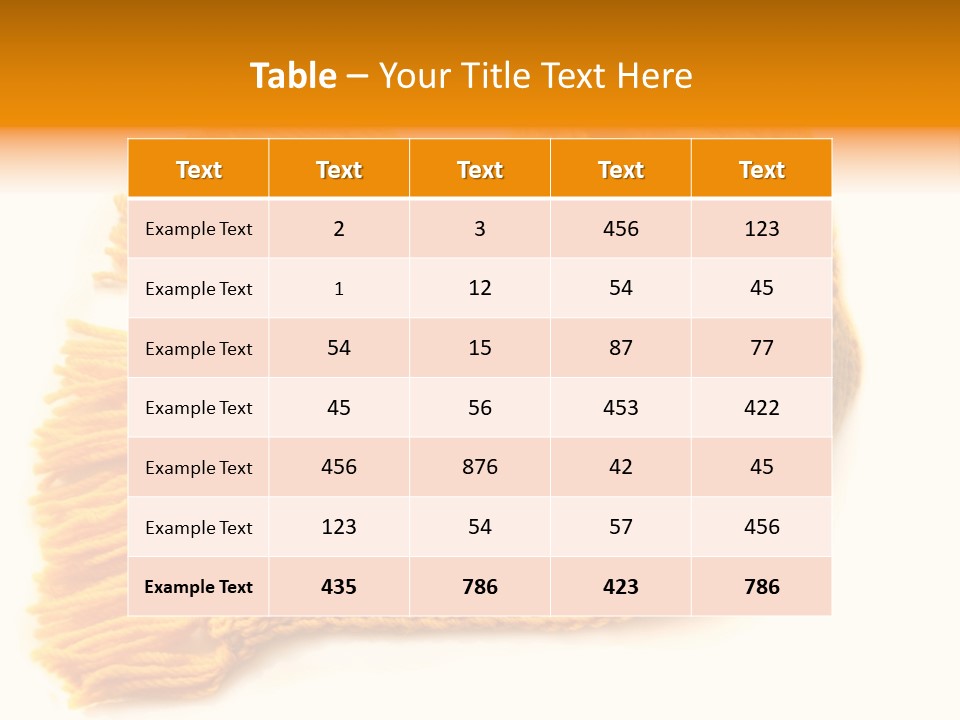 Accessory Scarf Warm PowerPoint Template