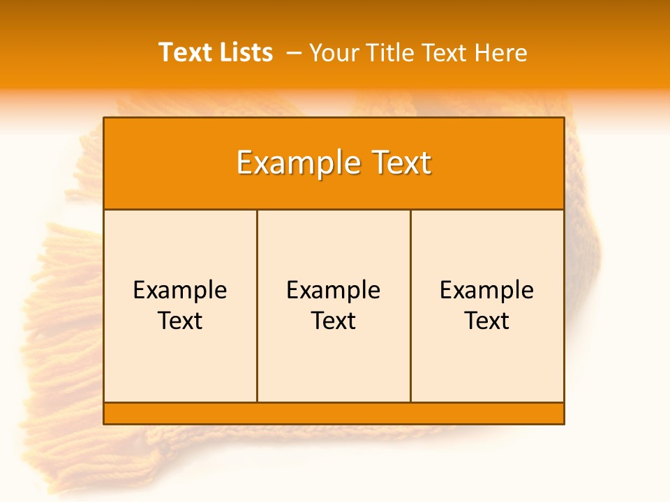 Accessory Scarf Warm PowerPoint Template