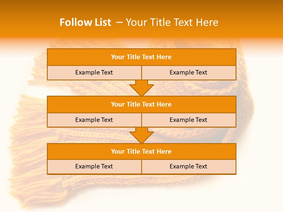 Accessory Scarf Warm PowerPoint Template