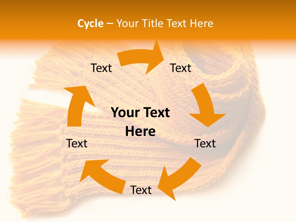 Accessory Scarf Warm PowerPoint Template