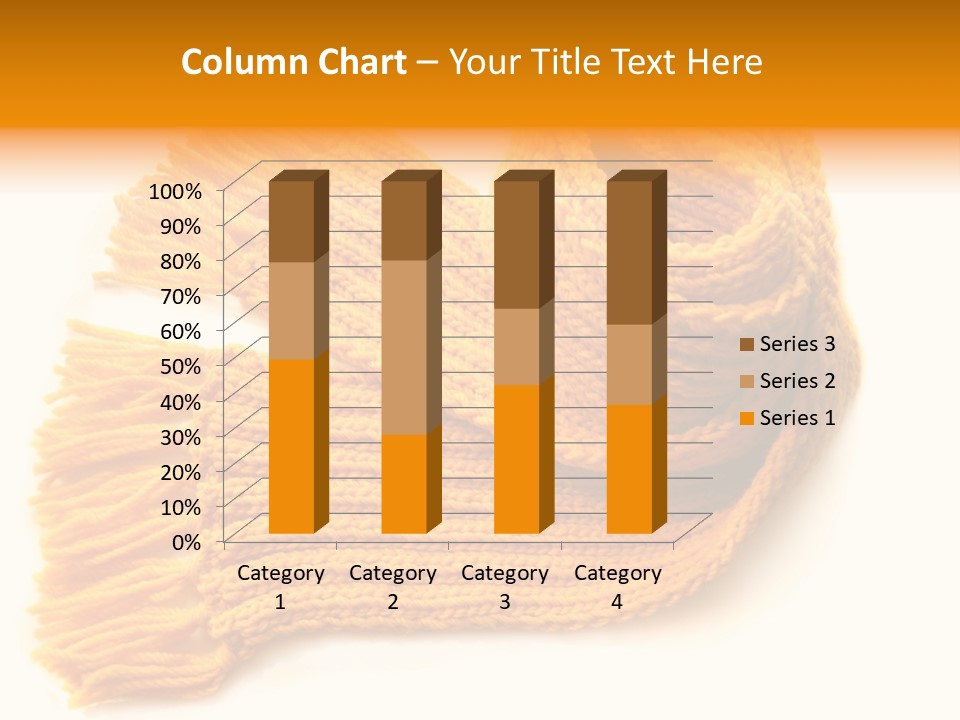 Accessory Scarf Warm PowerPoint Template