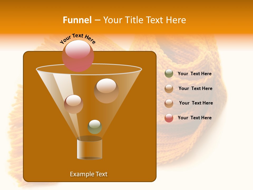 Accessory Scarf Warm PowerPoint Template