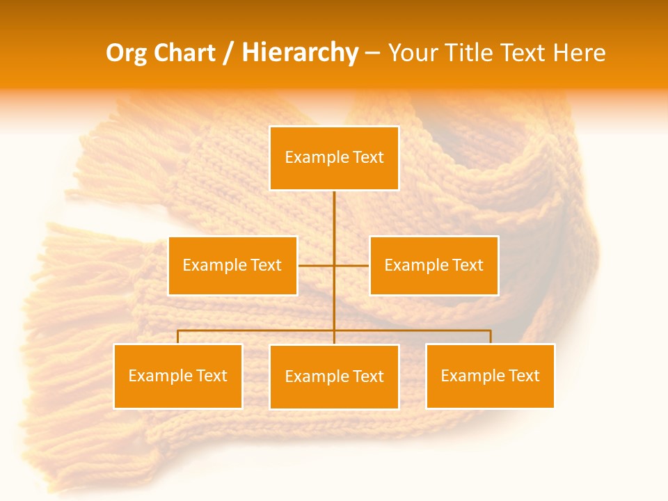 Accessory Scarf Warm PowerPoint Template