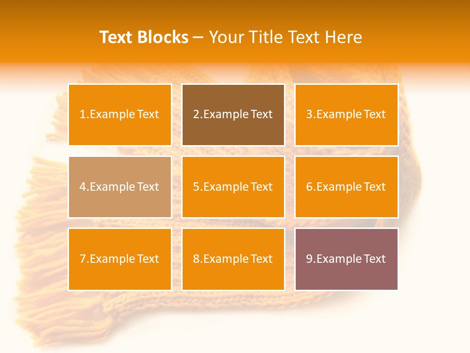 Accessory Scarf Warm PowerPoint Template