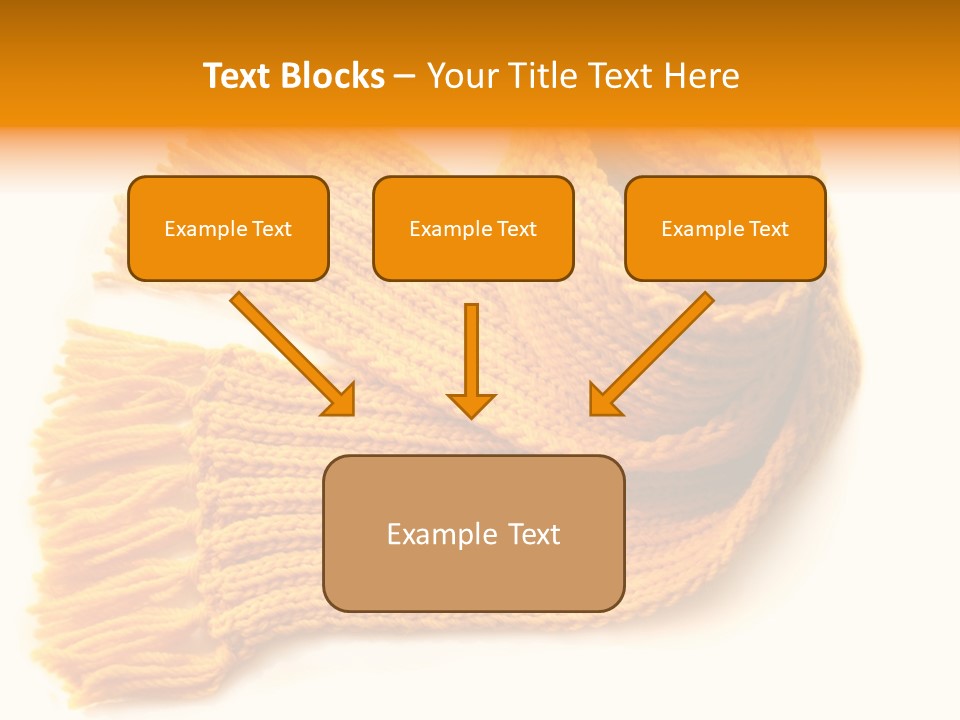 Accessory Scarf Warm PowerPoint Template