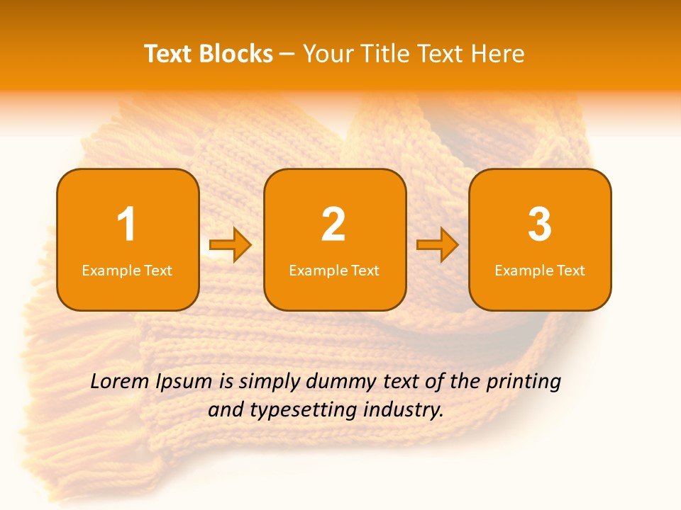 Accessory Scarf Warm PowerPoint Template