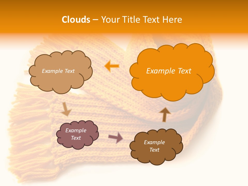 Accessory Scarf Warm PowerPoint Template