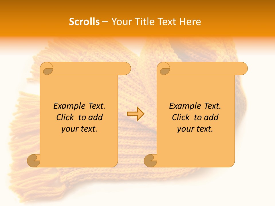 Accessory Scarf Warm PowerPoint Template
