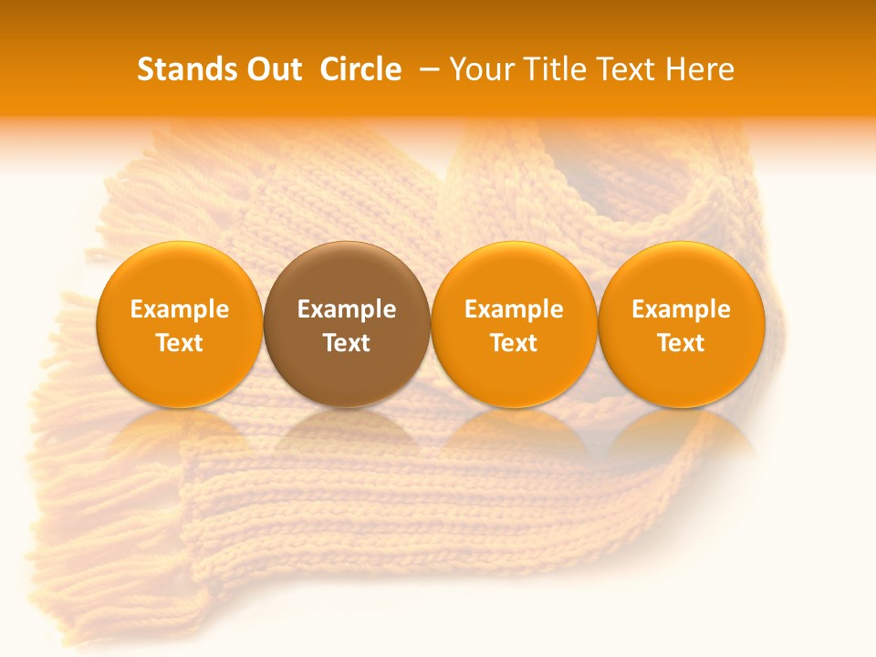 Accessory Scarf Warm PowerPoint Template