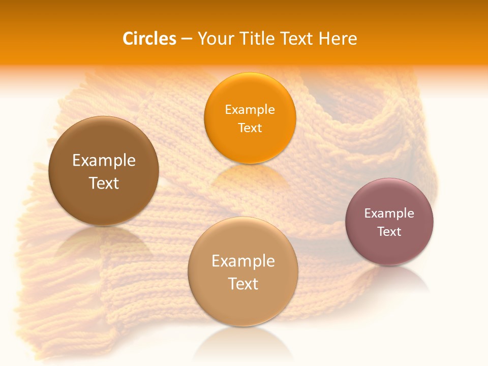 Accessory Scarf Warm PowerPoint Template