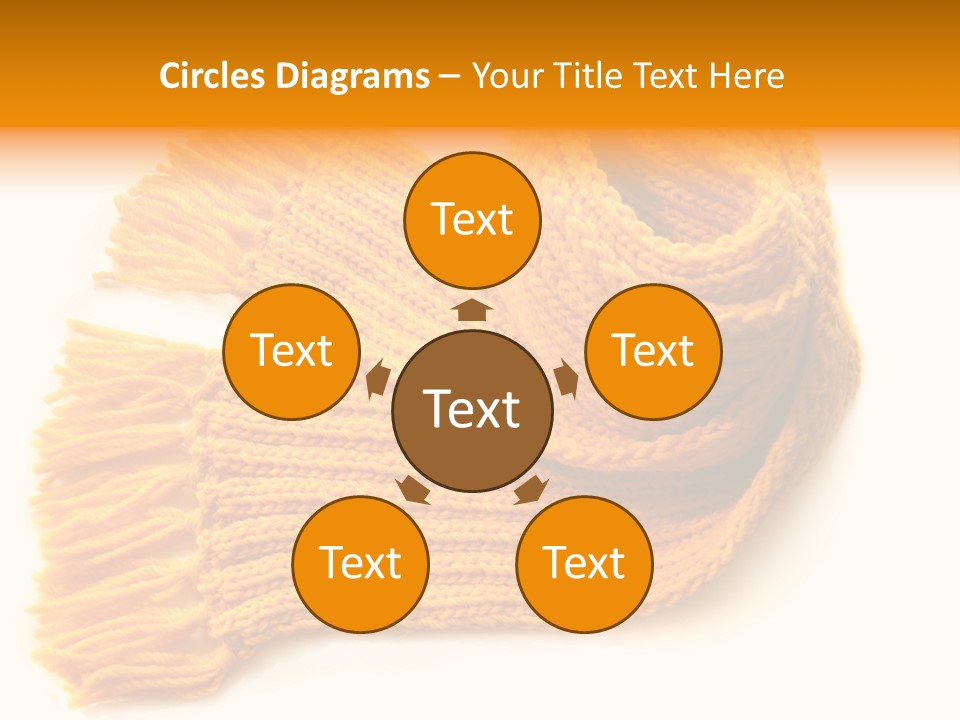 Accessory Scarf Warm PowerPoint Template