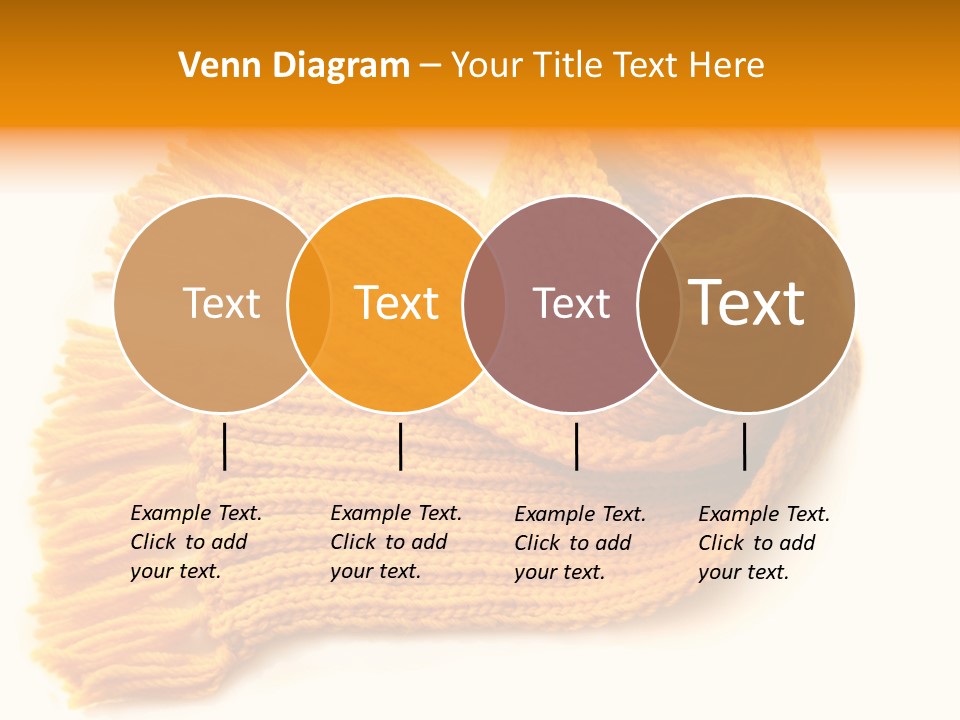 Accessory Scarf Warm PowerPoint Template