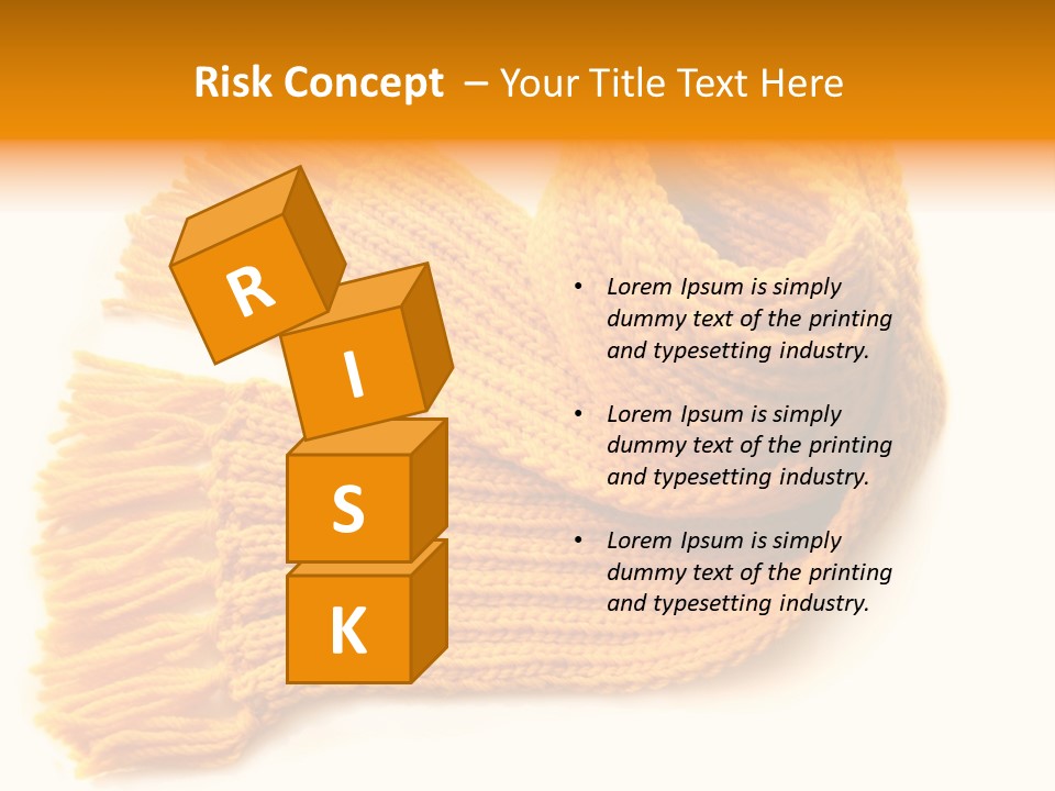 Accessory Scarf Warm PowerPoint Template