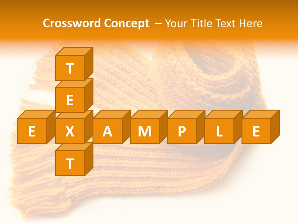 Accessory Scarf Warm PowerPoint Template