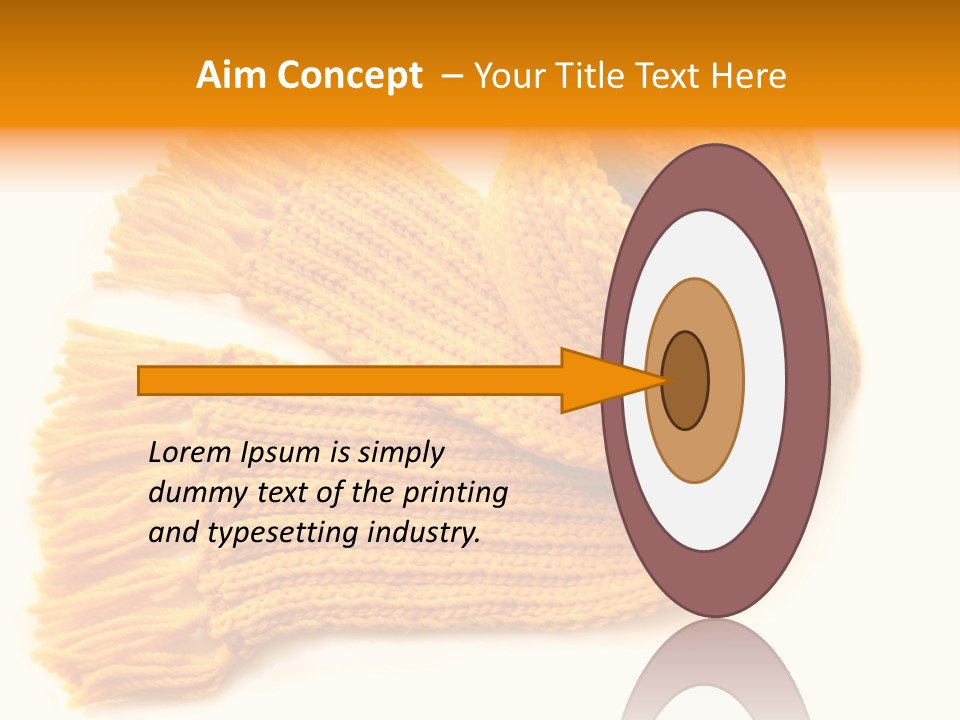 Accessory Scarf Warm PowerPoint Template