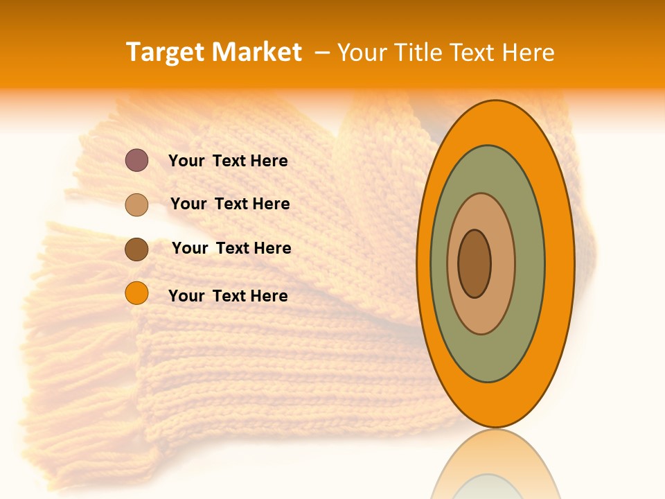 Accessory Scarf Warm PowerPoint Template