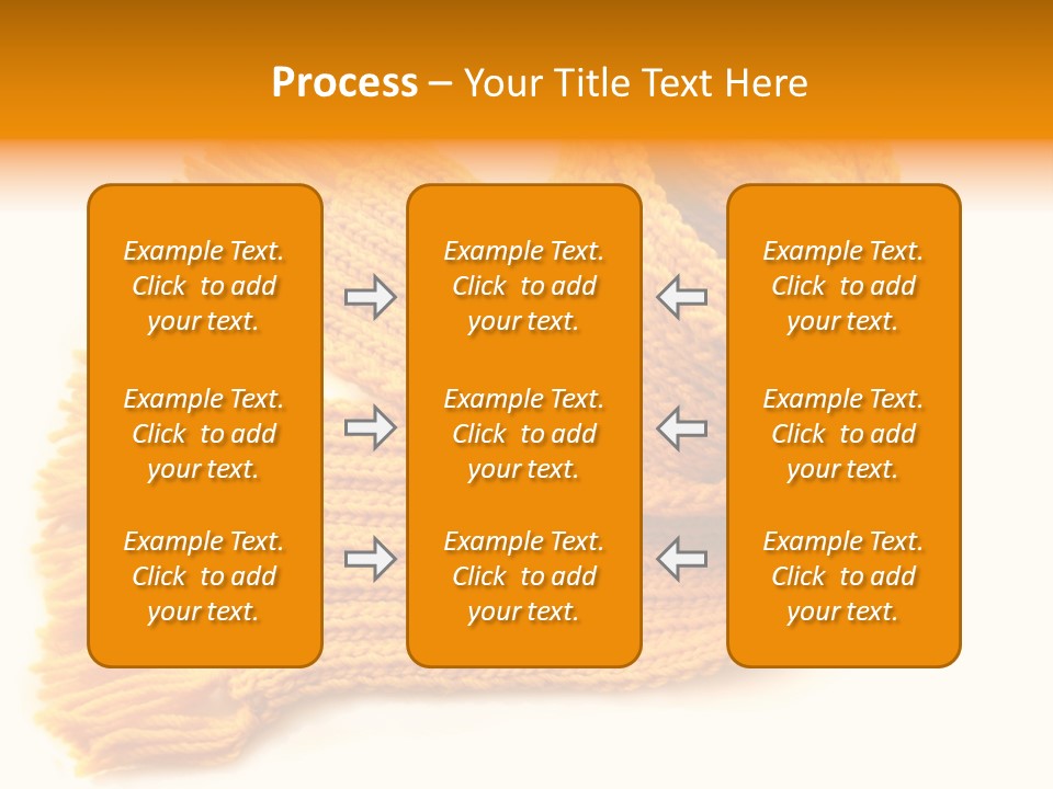 Accessory Scarf Warm PowerPoint Template