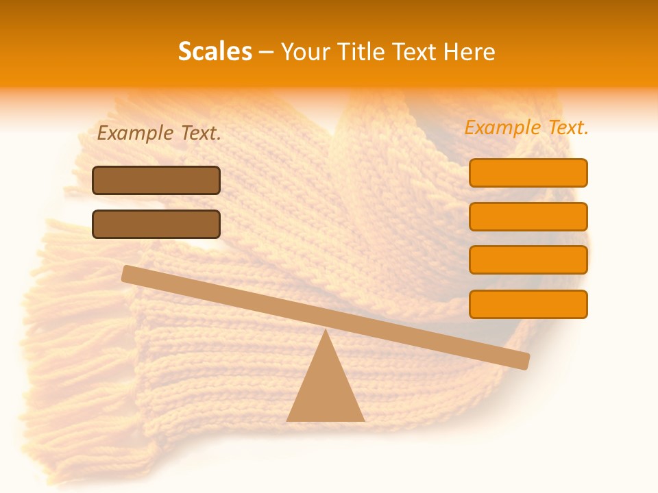 Accessory Scarf Warm PowerPoint Template