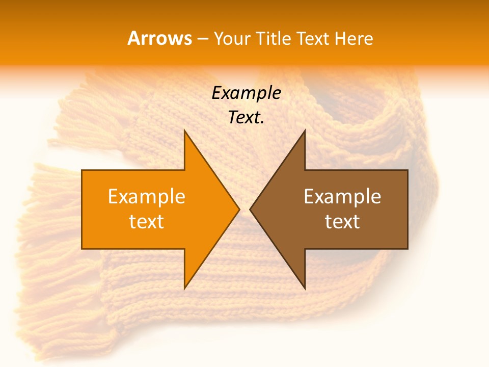 Accessory Scarf Warm PowerPoint Template