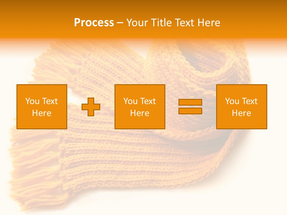Accessory Scarf Warm PowerPoint Template