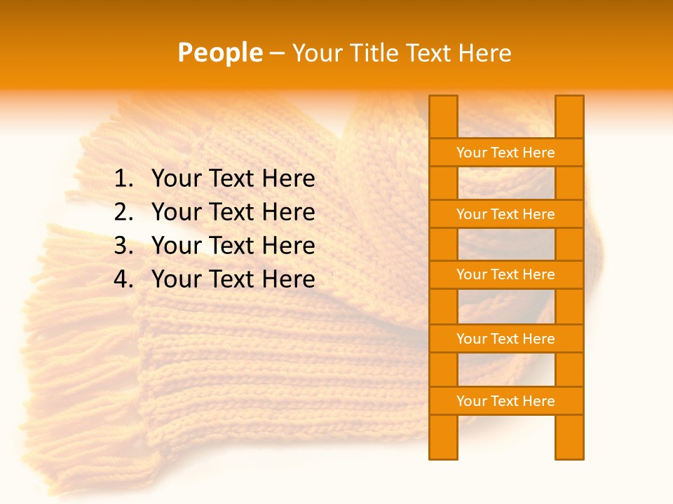 Accessory Scarf Warm PowerPoint Template