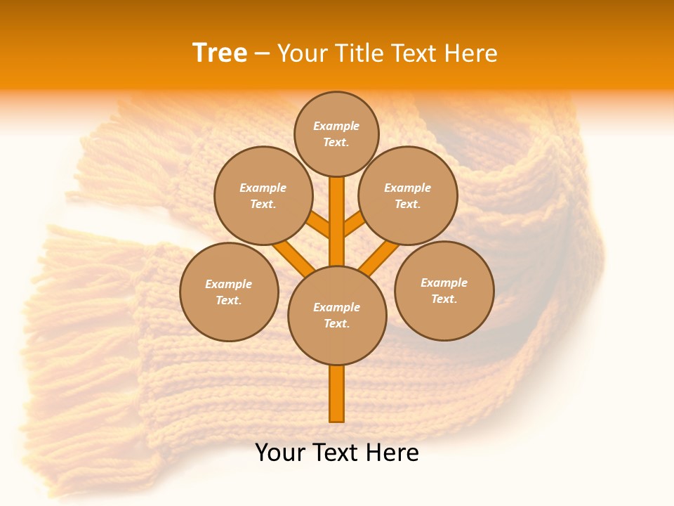 Accessory Scarf Warm PowerPoint Template