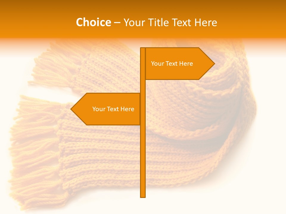 Accessory Scarf Warm PowerPoint Template