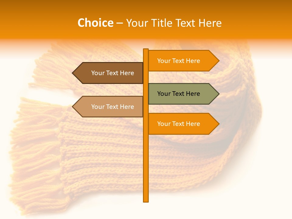 Accessory Scarf Warm PowerPoint Template