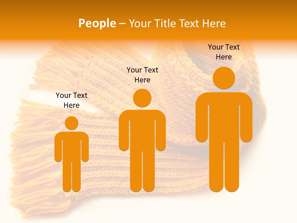 Accessory Scarf Warm PowerPoint Template