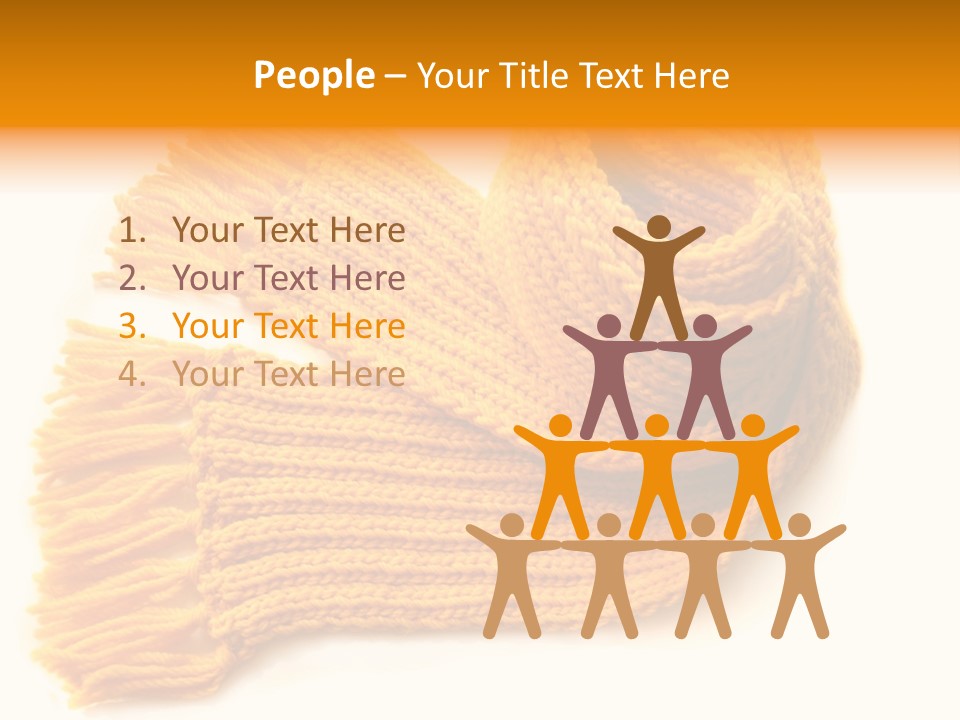 Accessory Scarf Warm PowerPoint Template