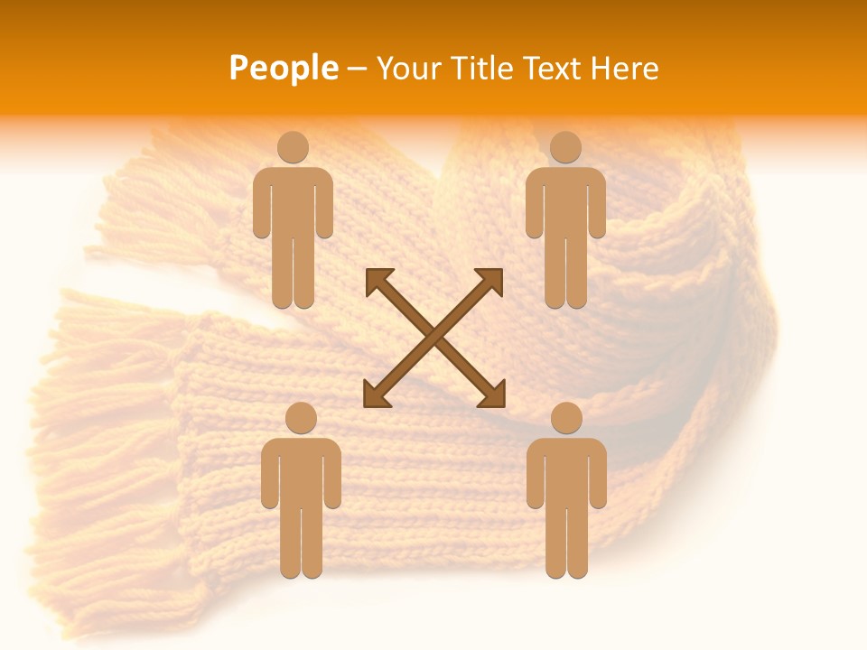 Accessory Scarf Warm PowerPoint Template