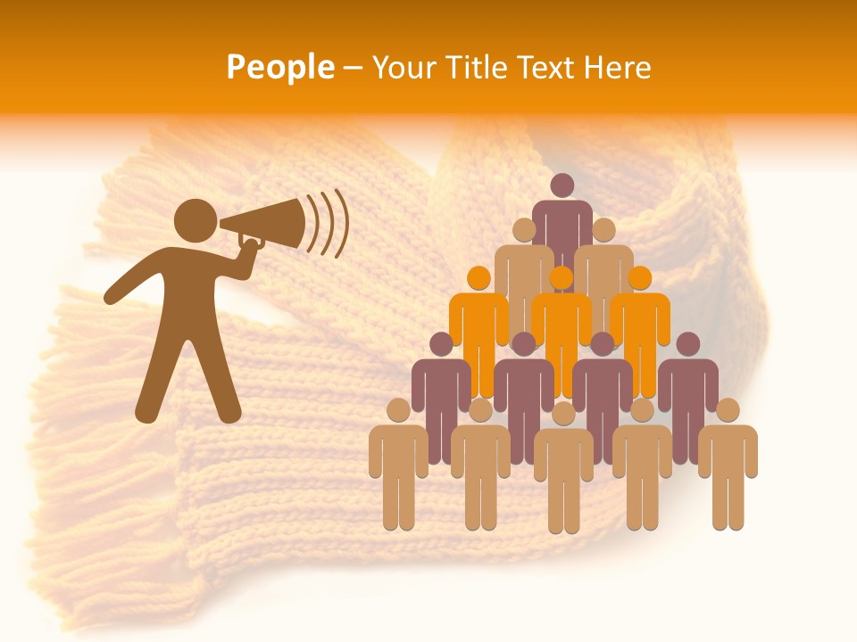 Accessory Scarf Warm PowerPoint Template