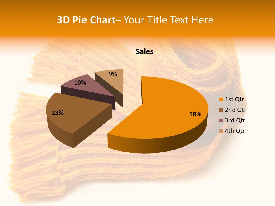 Accessory Scarf Warm PowerPoint Template