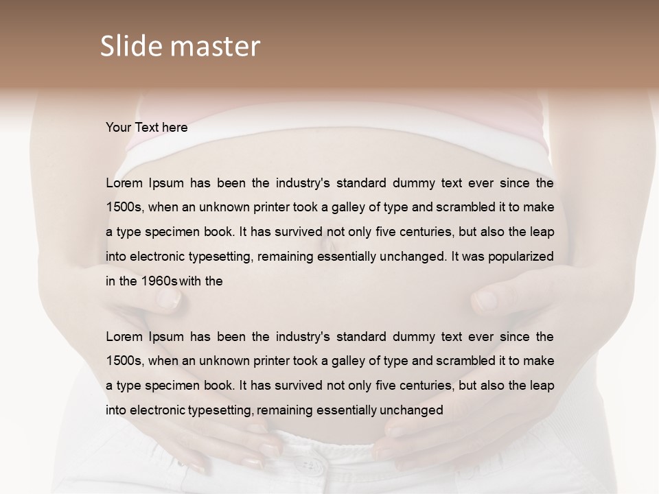 People White Hand PowerPoint Template