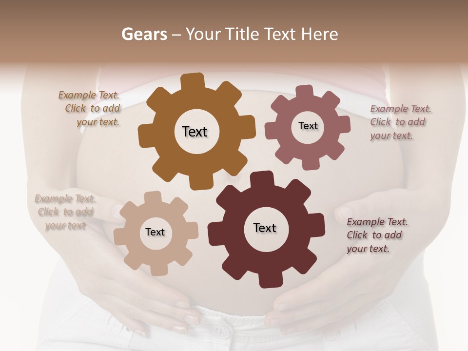 People White Hand PowerPoint Template