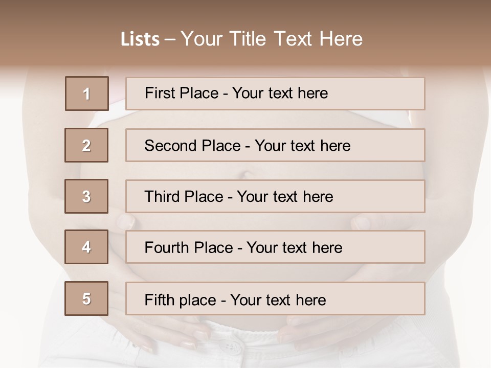 People White Hand PowerPoint Template