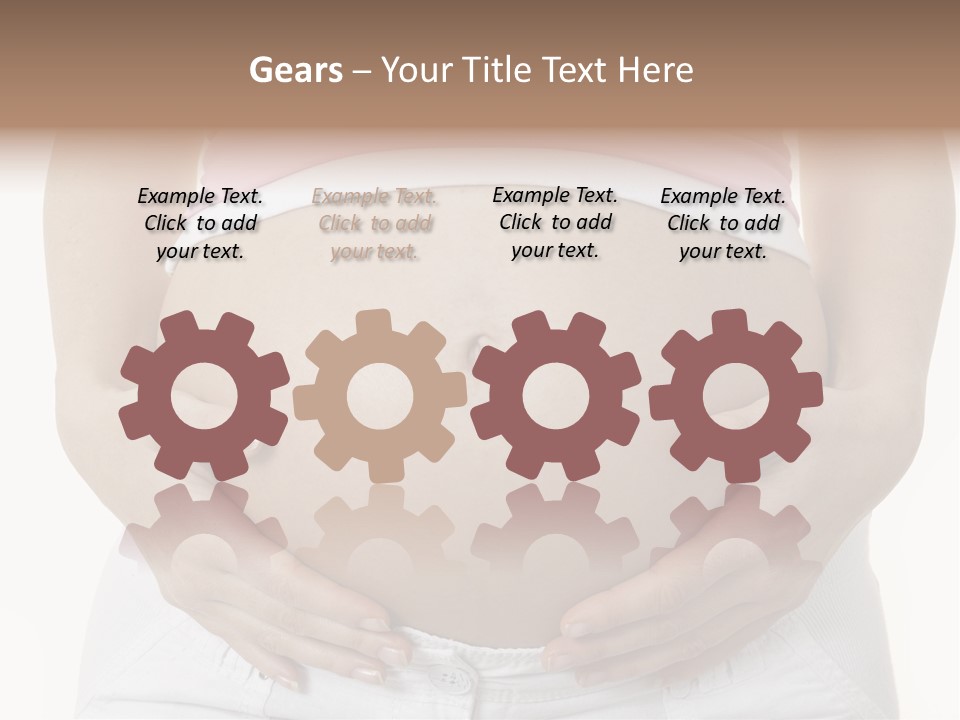 People White Hand PowerPoint Template