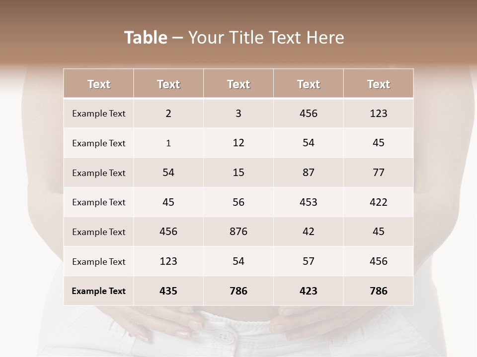 People White Hand PowerPoint Template