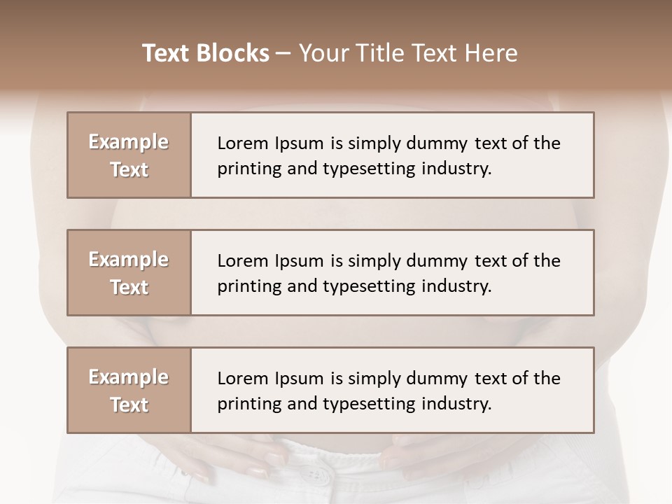 People White Hand PowerPoint Template