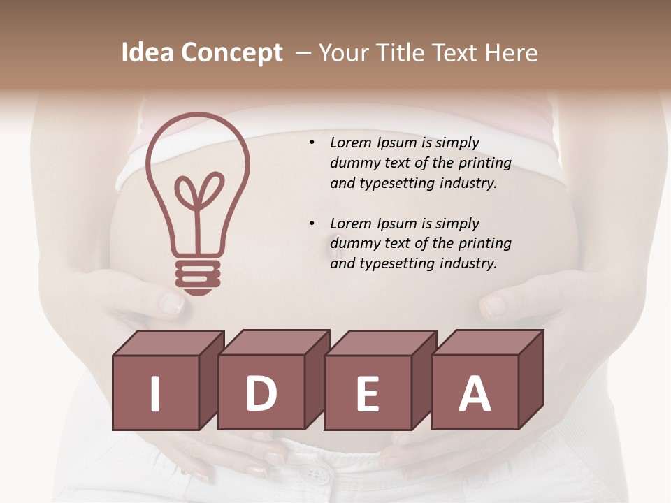 People White Hand PowerPoint Template