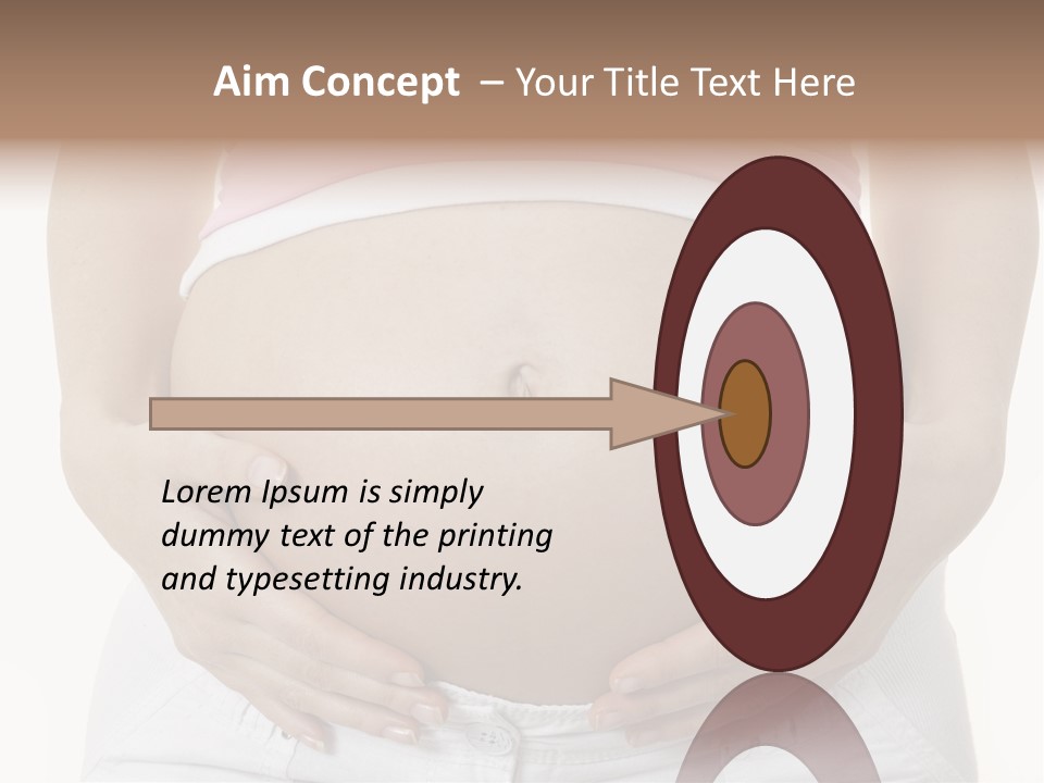 People White Hand PowerPoint Template