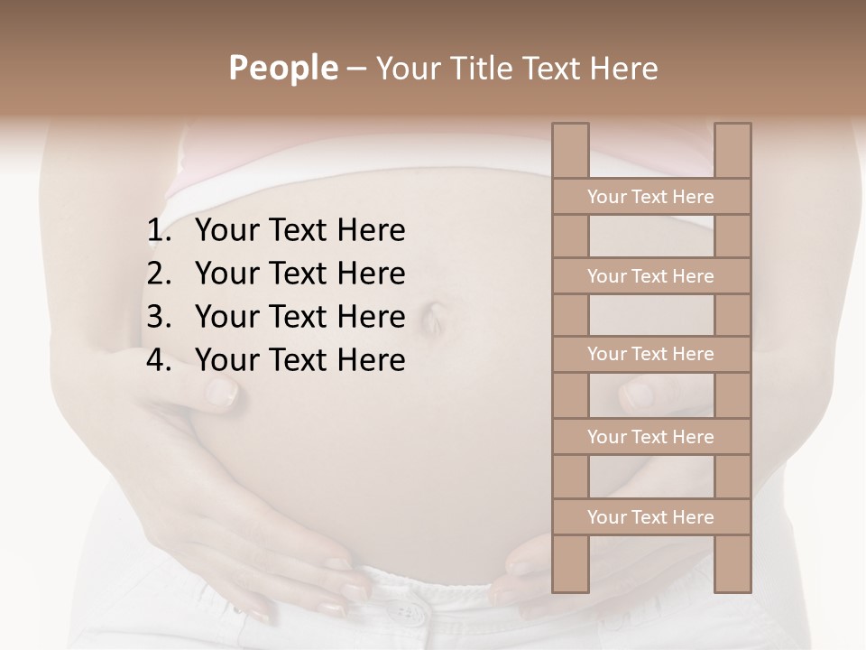 People White Hand PowerPoint Template