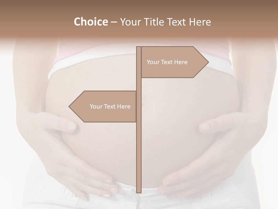 People White Hand PowerPoint Template