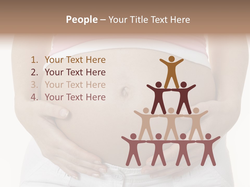 People White Hand PowerPoint Template