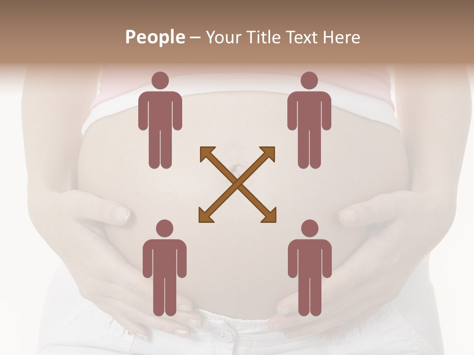 People White Hand PowerPoint Template