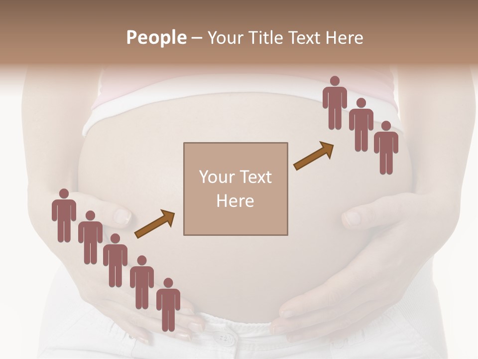 People White Hand PowerPoint Template