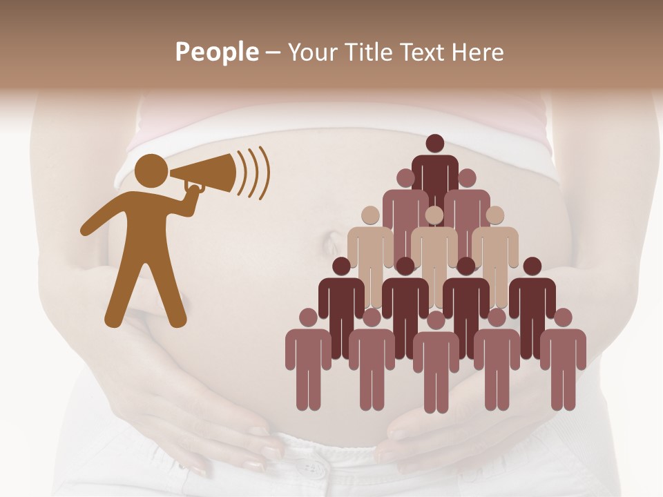 People White Hand PowerPoint Template